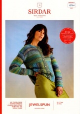 Knitting Pattern - Sirdar 10704 - Jewelspun with Wool Chunky - Ladies Cardigan
